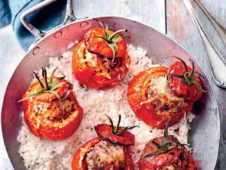 Recette tomates farcies express au porc et riz blanc